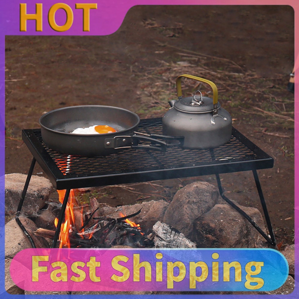 Camping Cooking Over Fire - 캠프파이어 그릴 그레이트 헤비 듀티 오버파이어