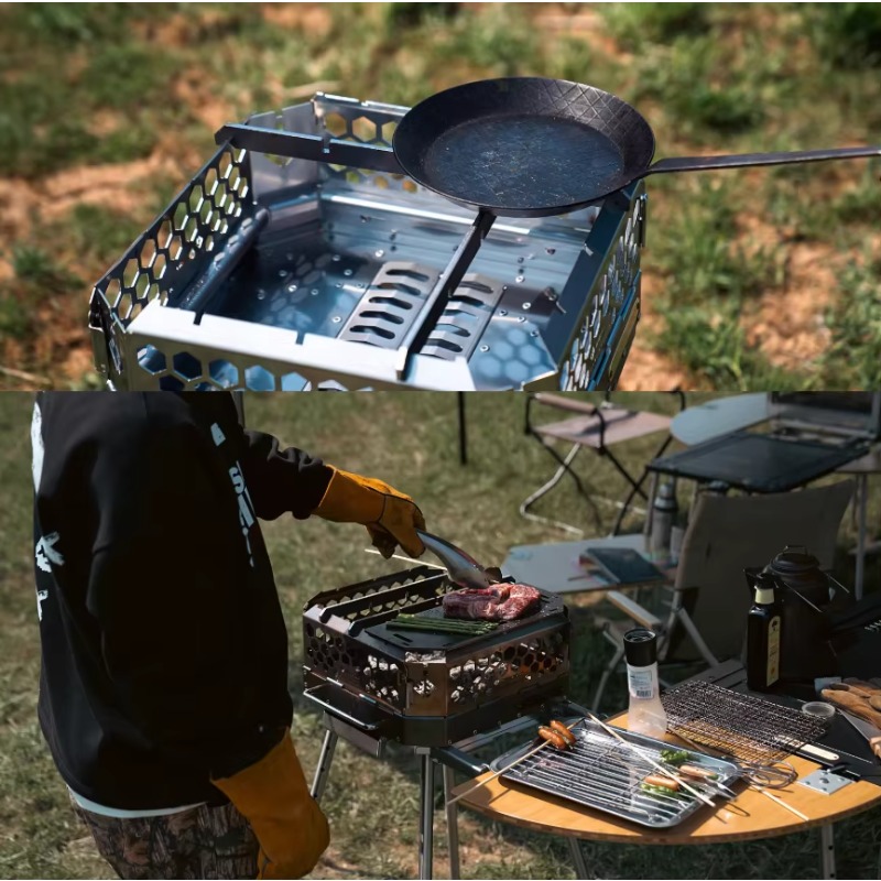 Camping Cooking Equipment Electric - 고품질 휴대용 스테인리스 스틸 나무 스토브