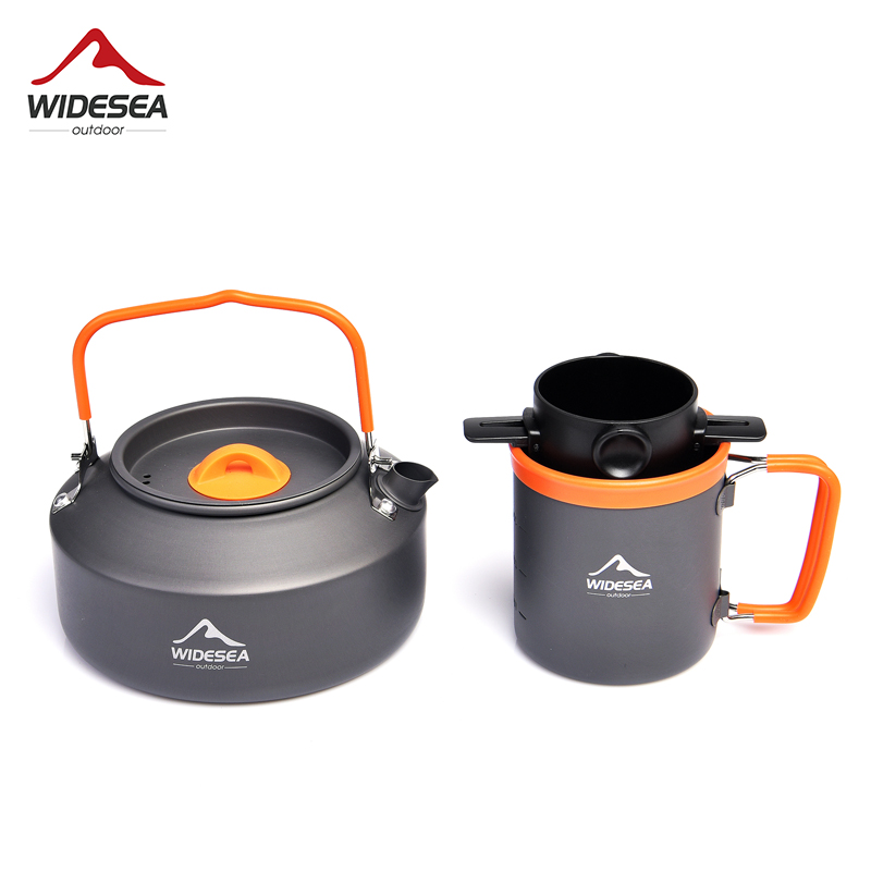 Camping Cooking Set With Kettle - Widesea 캠핑 커피 조리기구 세트, 야외