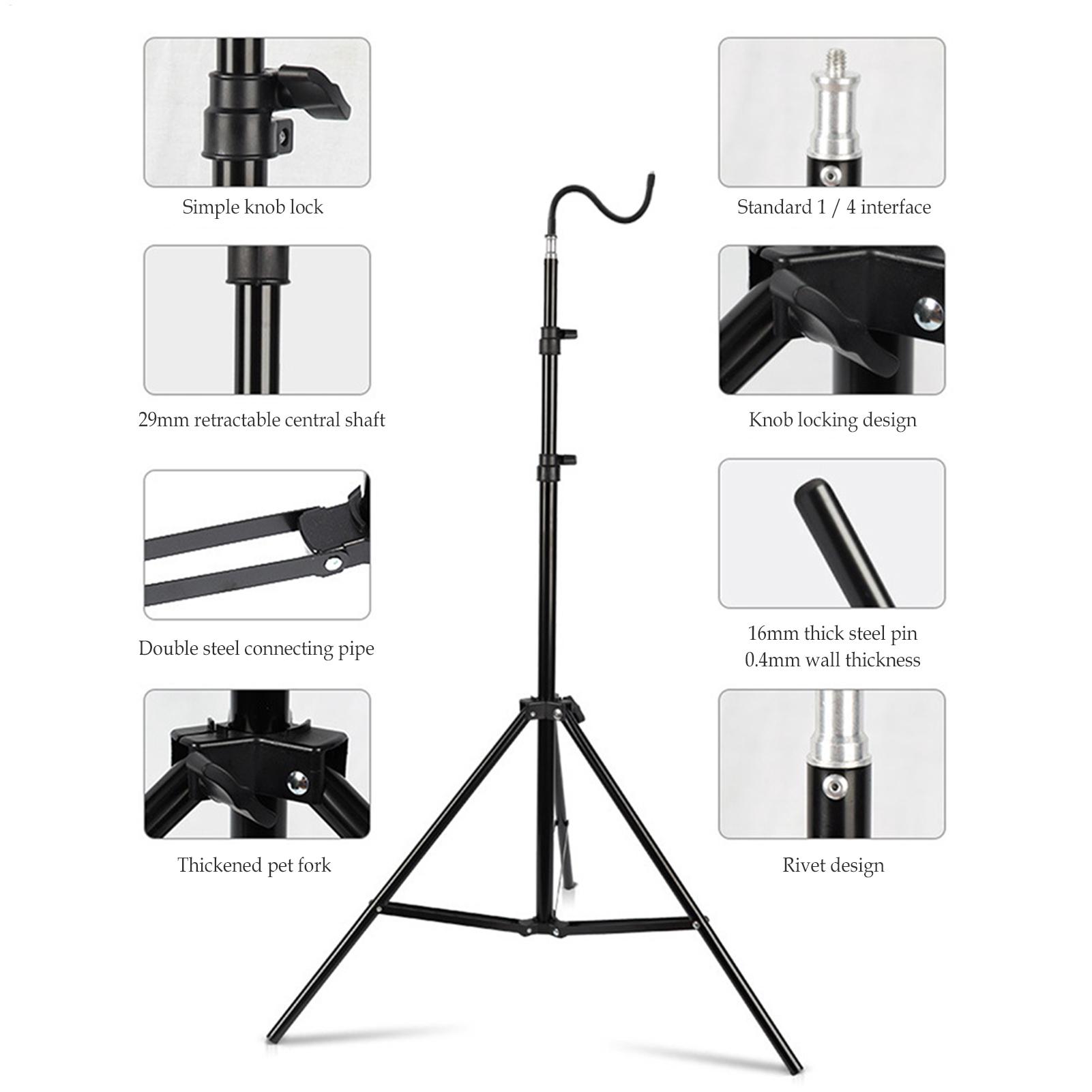 Camping Cooking Tripod - 2m 캠핑라이트 스탠드 접이식 텔레스코핑 삼각대