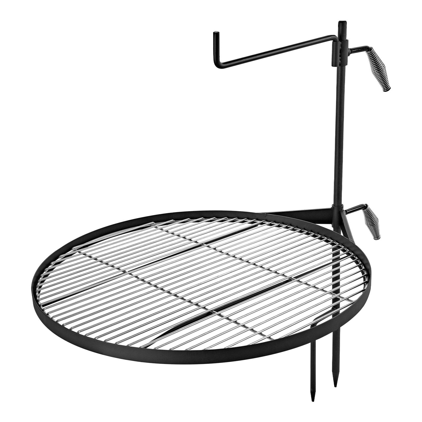 Camping Cooking Over Fire - 헤비 듀티 회전식 캠프파이어 그릴, 24.4인치