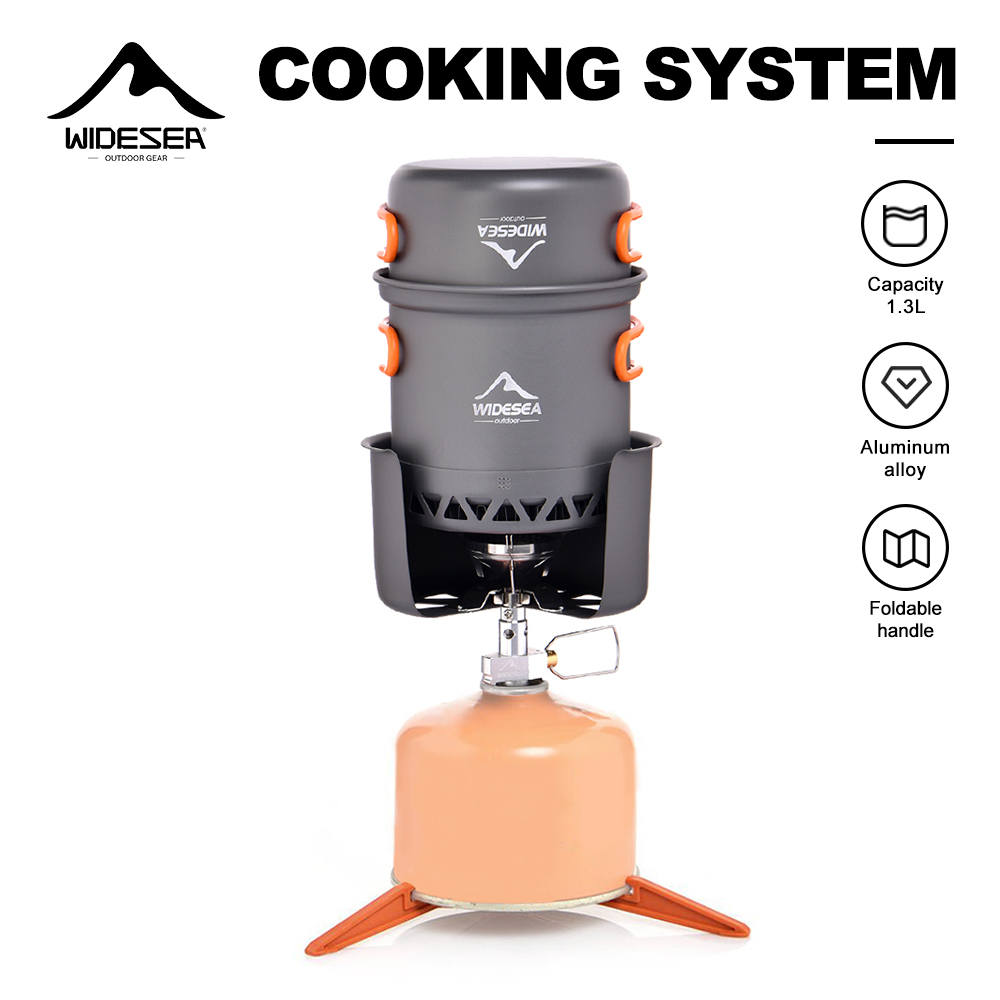 Camping Cooking All In One - 와이드시 휴대용 캠핑 스토브 세트 알루미늄