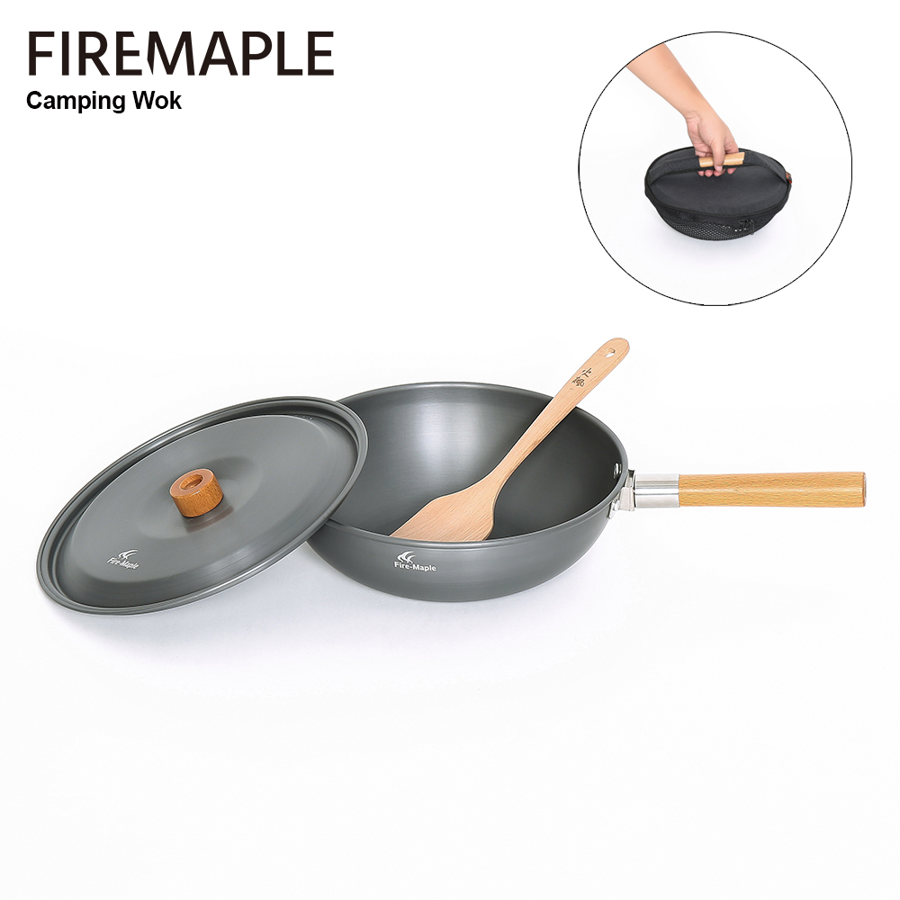 Camping Cooking On Fire - Fire-Maple 캠핑 냄비 경량 프라이팬 스튜