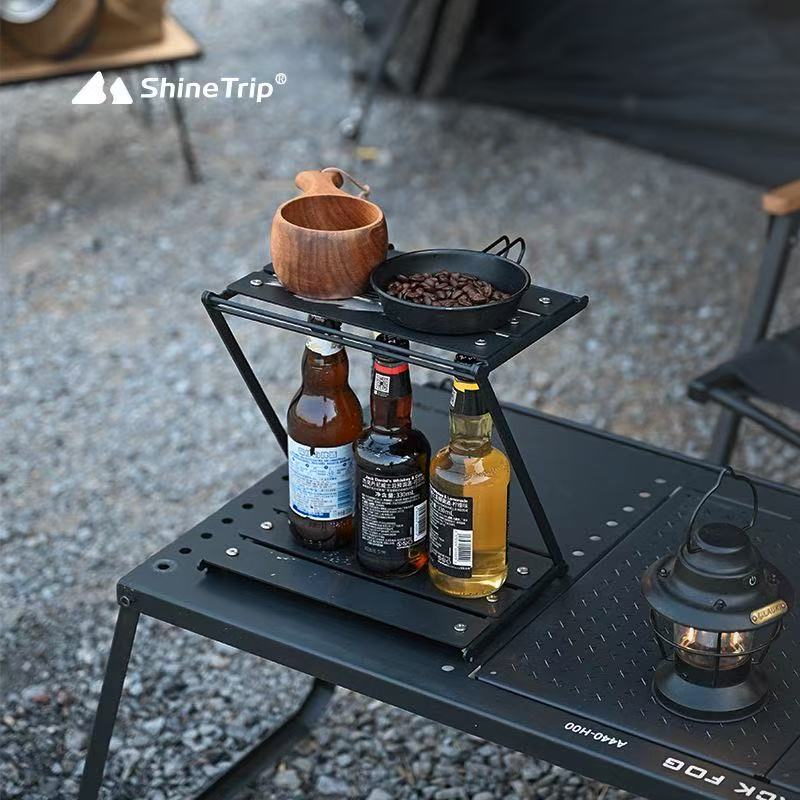 Camping Cooking Gear - 샤인트립 Z타입 접이식 캠핑 랙 2단
