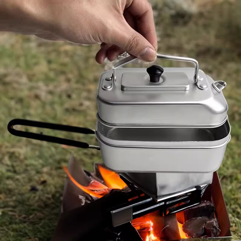 Camping Cooking Utensils Kit - 초경량 휴대용 피크닉 캠핑 관광 주전자,