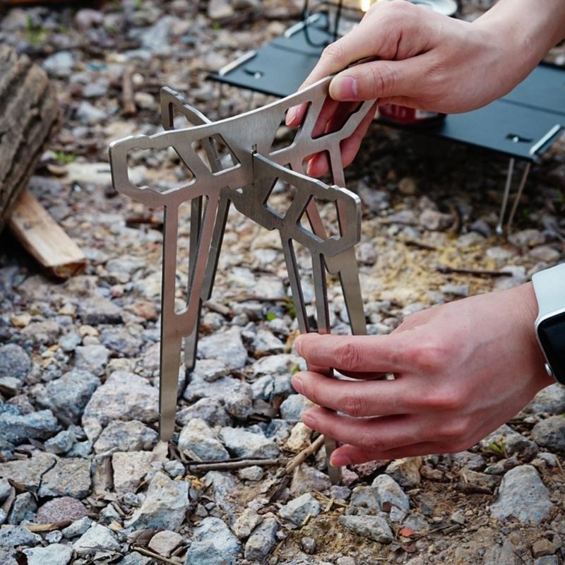 Camping Cooking Tripod - 55kd 접이식 캠프 스토브베이스 야외 요리