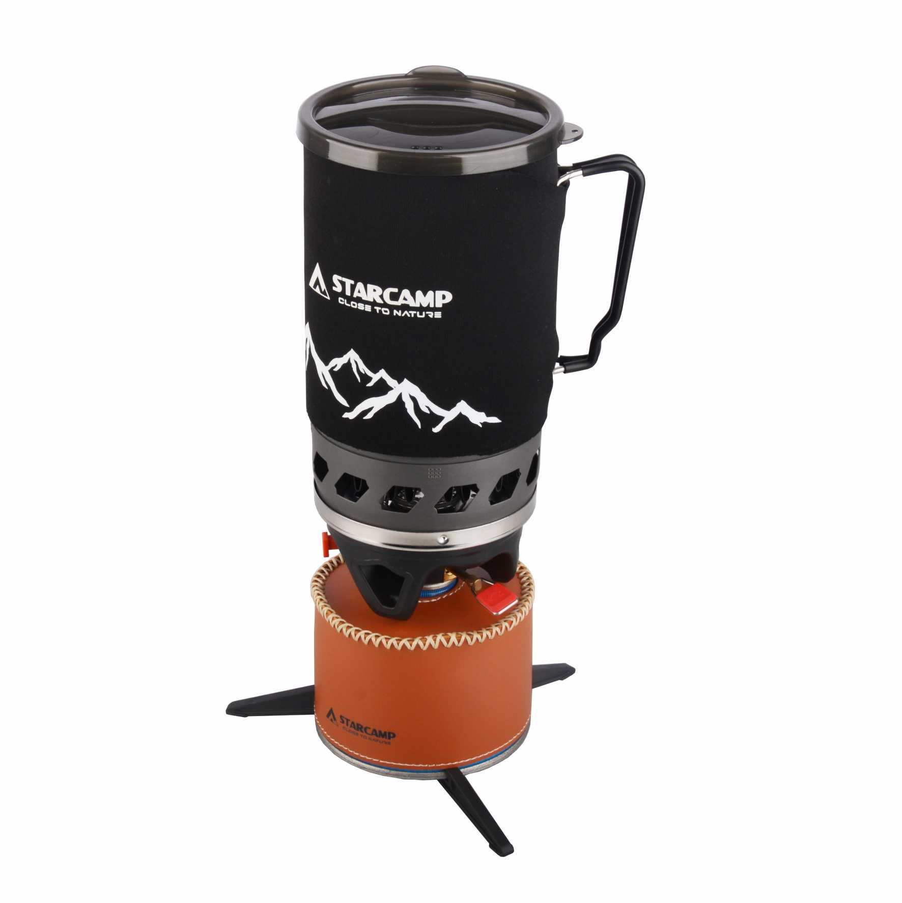 Camping Cooking No Gas - STARCAMP 1400ml 야외 Fastboil 제트 쿠커