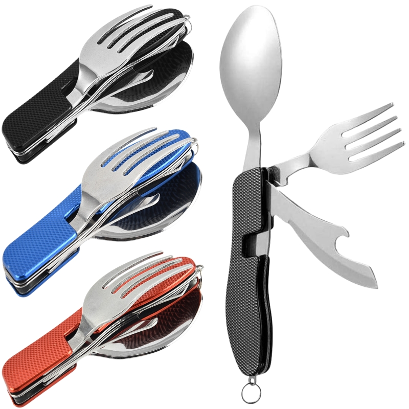 Camping Cooking Knife Set - 4 in1 접이식 캠핑 식기 세트