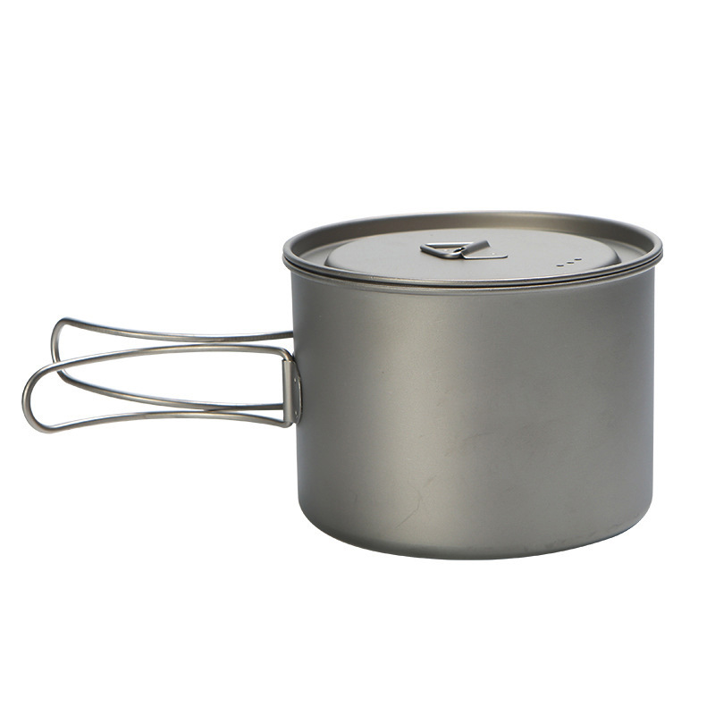 Camping Hanging Cooking Pot - 야외 피크닉 티타늄 요리 냄비, 걸이식