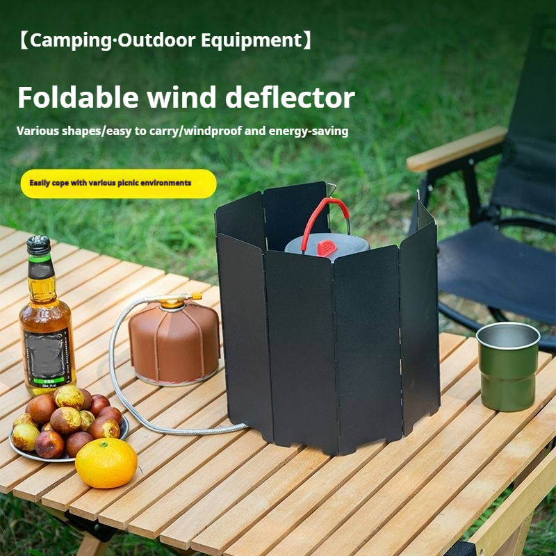 Camping Cooking Windscreen - 10 플레이트 가스 스토브 바람막이 야외
