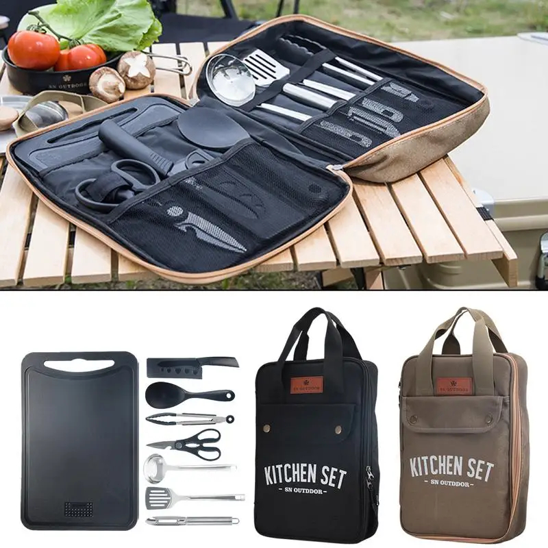 Camping Cooking All In One - 8종 캠핑 주방용품 세트 휴대용 야외
