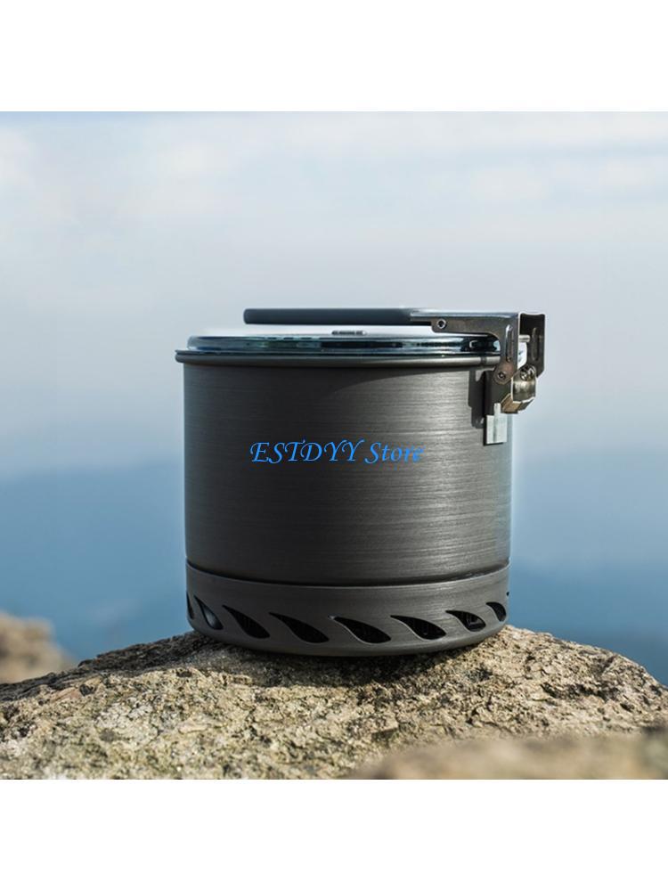 Camping Cooking Pot - 접이식 손잡이가 있는 G6DE 야외 하이킹