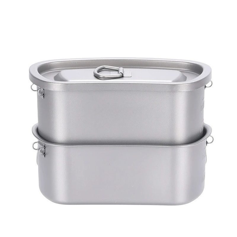 Camping Cooking Set With Kettle - 야외 캠핑 티타늄 수통 컵 세트