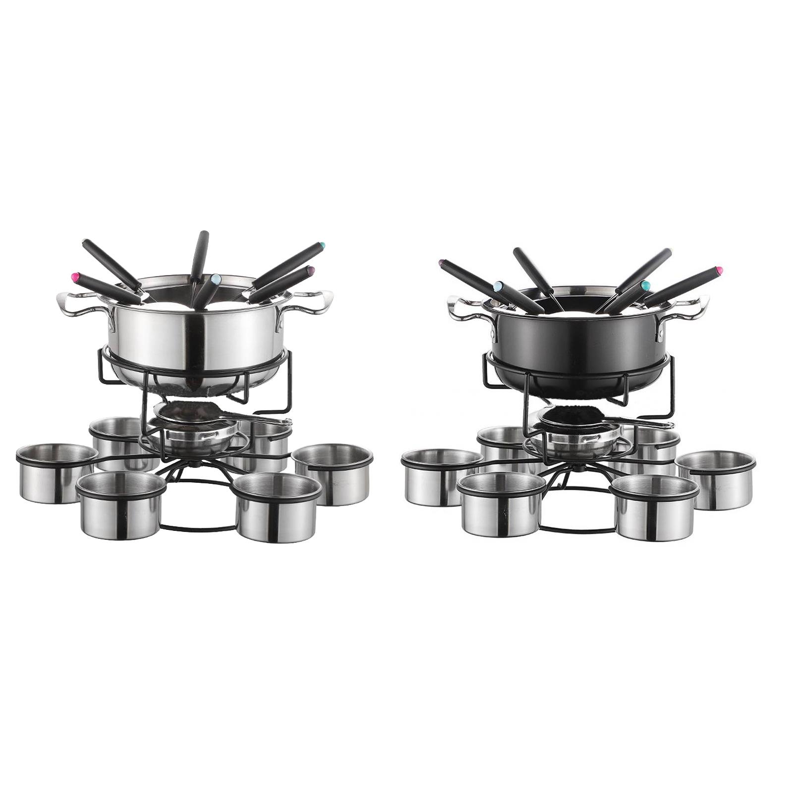 Camping Cooking Set Stainless Steel - 퐁듀 냄비 세트 요리 스토브 두꺼운
