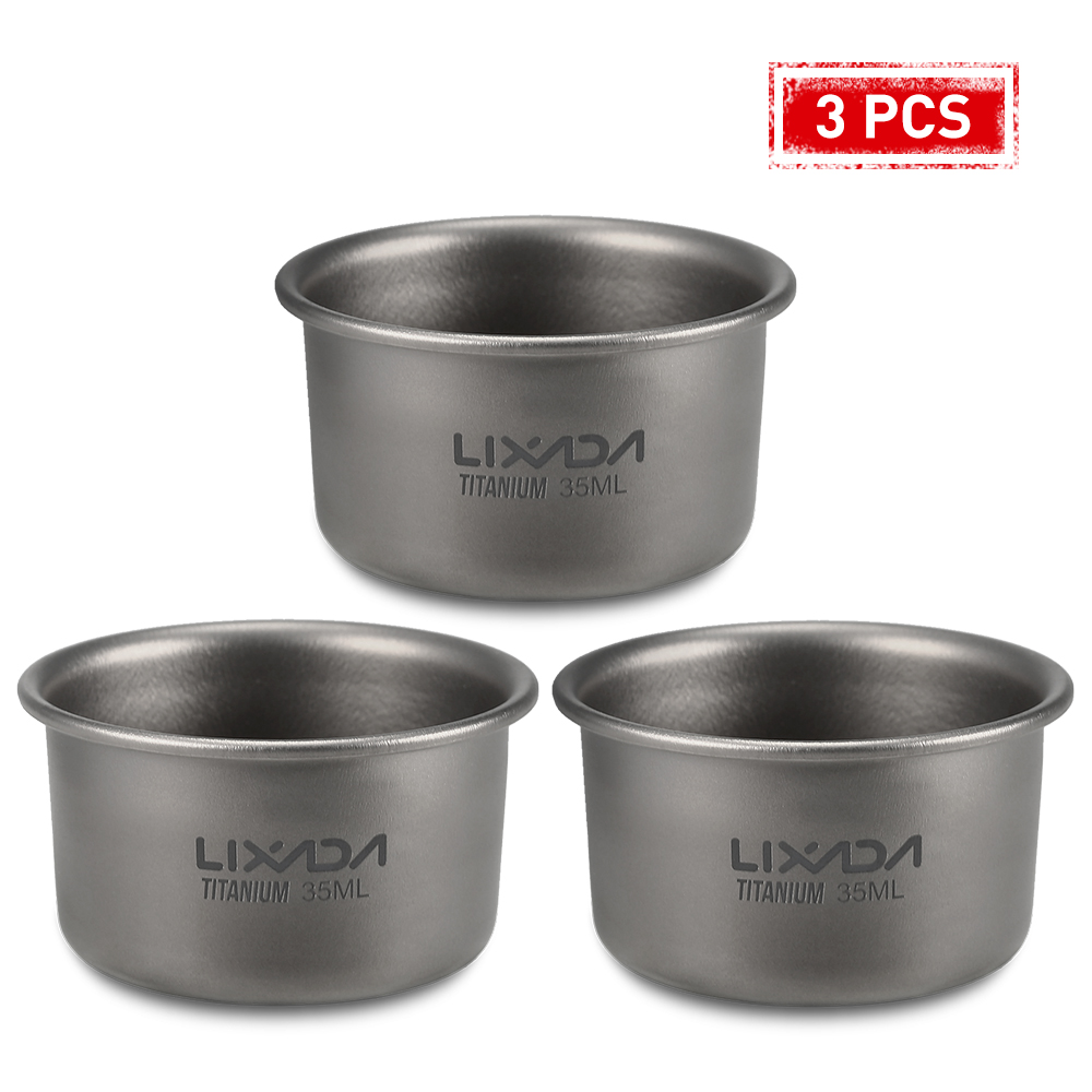 Camping Cooking Pot - Lixada 미니 티타늄 찻잔, 홈 오피스,