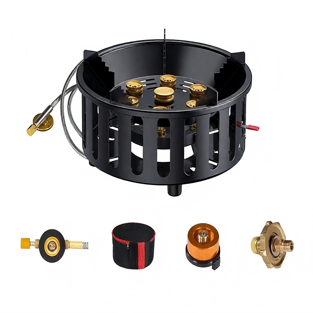 Camping Cooking No Gas - 고출력 7코어 21000W 휴대용 캠핑 스토브,