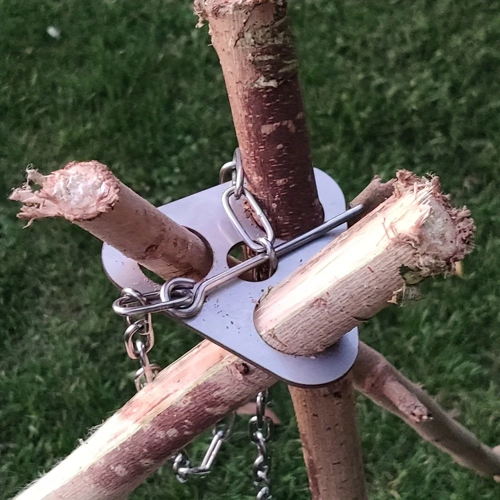 Camping Hanging Cooking Pot - 야외 바베큐 삼각대 휴대용 분리형 교수형