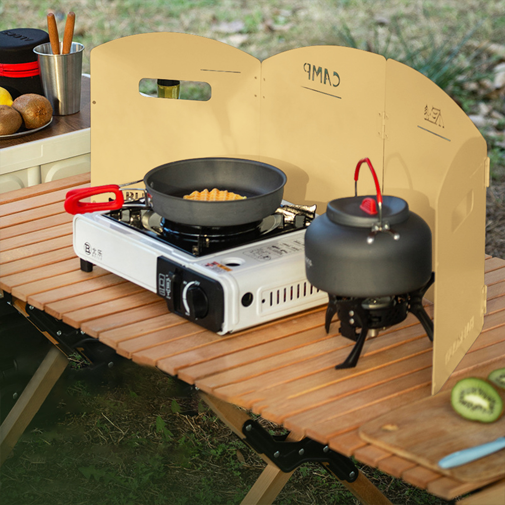 Camping Cooking Windscreen - 접이식 캠핑 가스 스토브 앞 유리