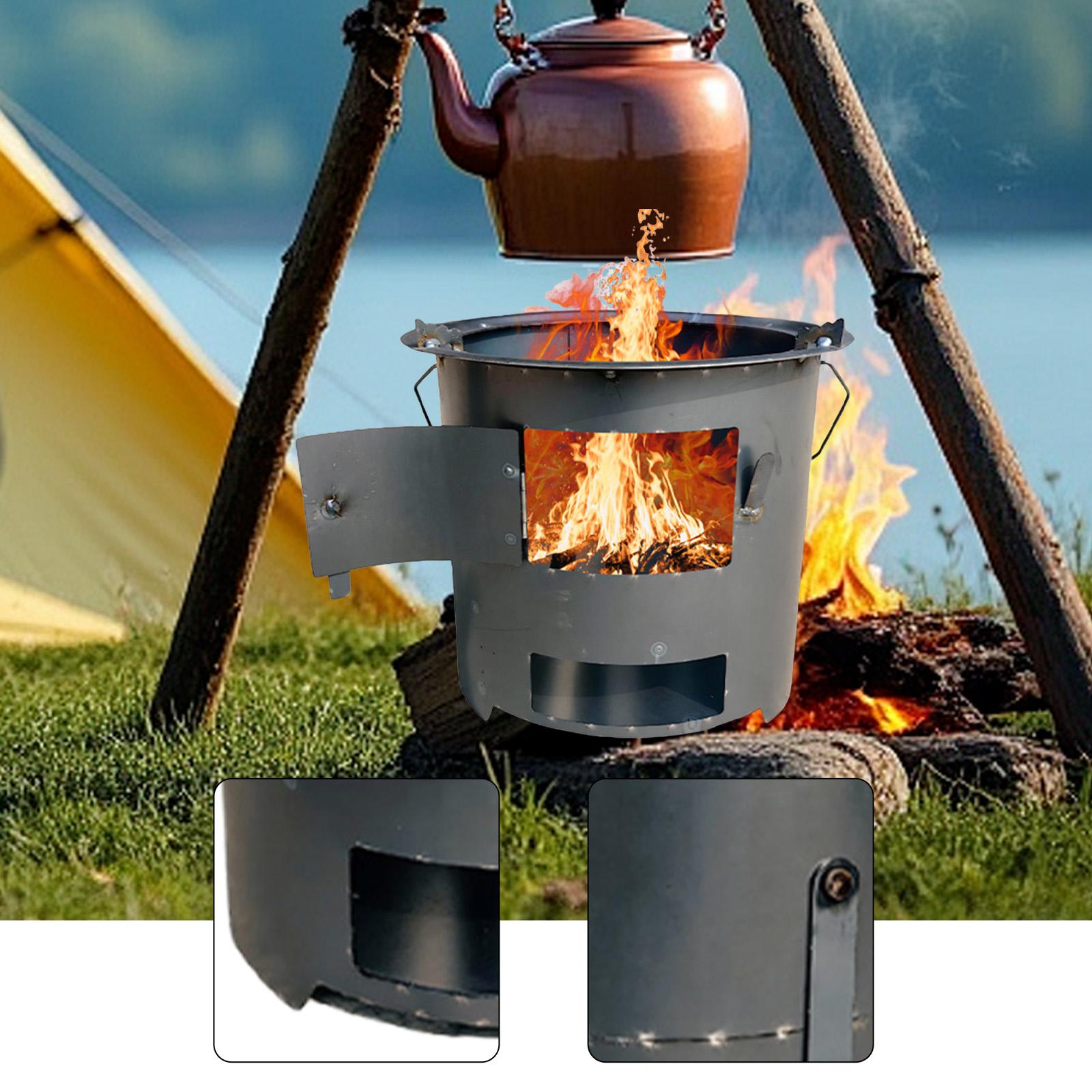 Camping Cooking Over Fire - 장작 난로, 실용적인 다기능 화덕, 가정용,