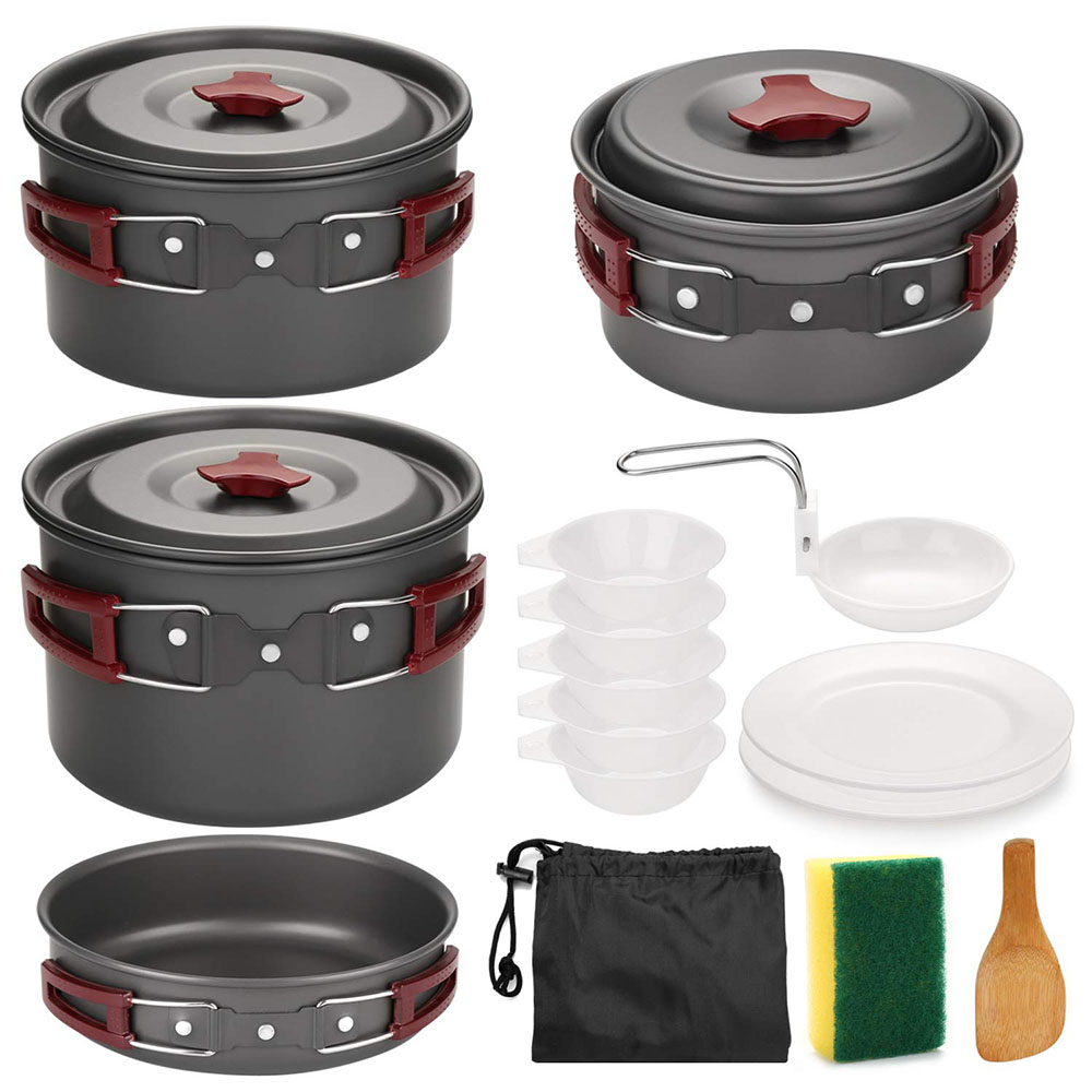 Camping Cooking Utensils Kit - 야외 캠핑 조리기구 키트, 논스틱 캠핑