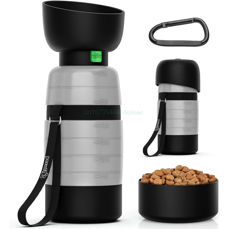 Camping Cooking Bowl - 650ML 강아지 물병과 150ml 사료통, 강아지