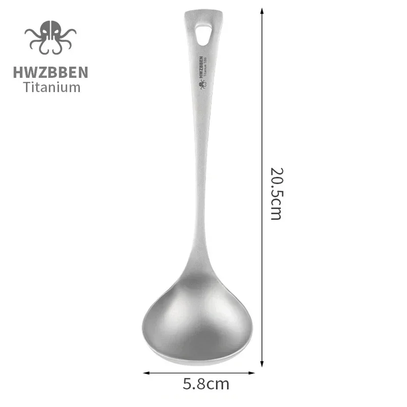 HWZBBEN 야외 티타늄 수프 스푼, 긴 손잡이 캠핑 - Camping Cooking Utensils Kit 리뷰 및 가격