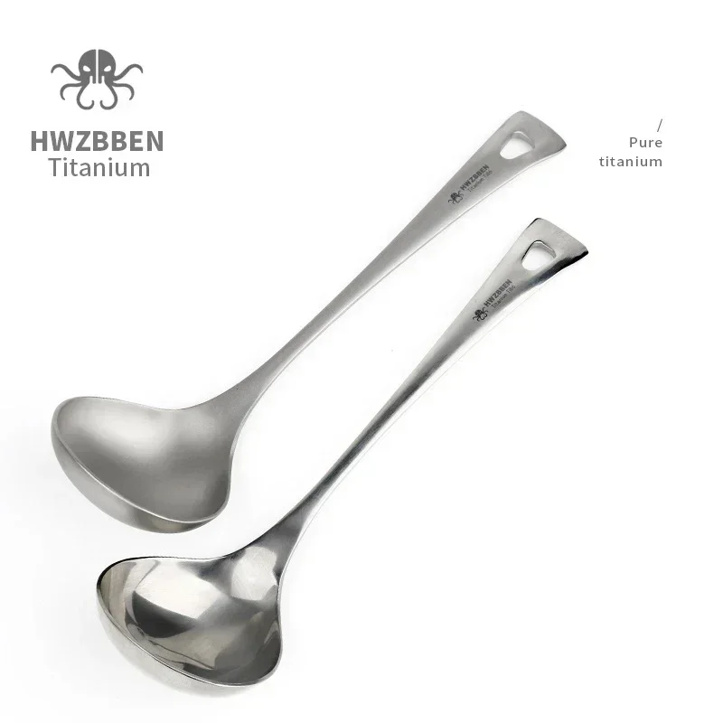 HWZBBEN 야외 티타늄 수프 스푼, 긴 손잡이 캠핑 - Camping Cooking Utensils Kit 리뷰 및 가격