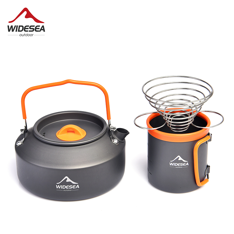 Widesea 캠핑 커피 조리기구 세트, 야외 식기 장 - Camping Cooking Set With Kettle 리뷰 및 가격