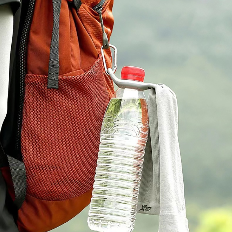 실리콘 스포츠 주전자 버클 야외 Carabiner 물병 - Camping Cooking Hanger 리뷰 및 가격