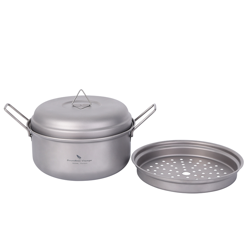바운드리스 보이저 티타늄 스티머 스톡팟 휴대용 야외 캠 - Camping Hanging Cooking Pot 리뷰 및 가격