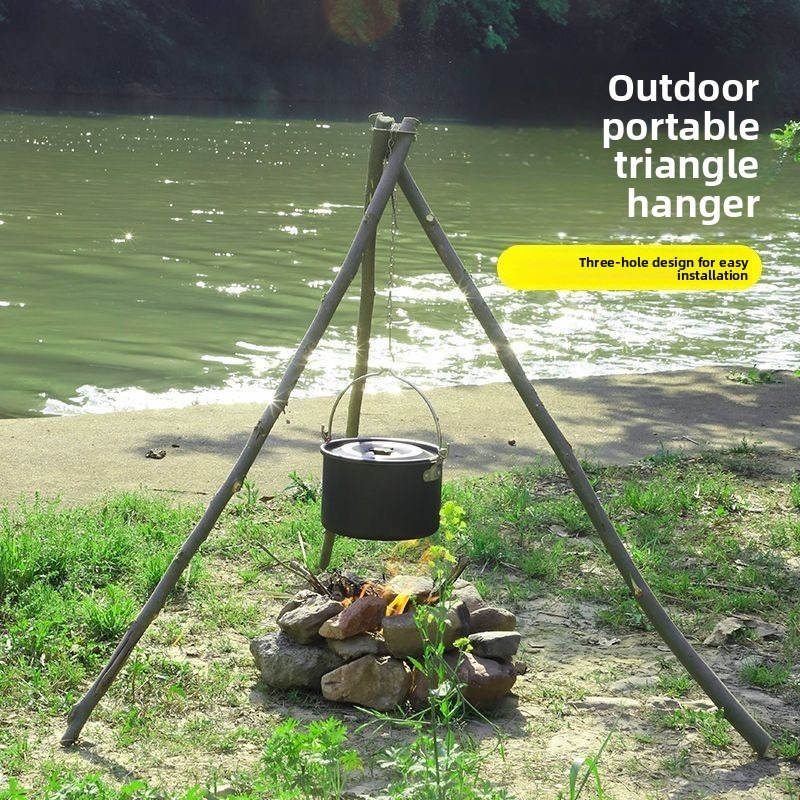 야외 바베큐 삼각대 휴대용 분리형 걸이식 랙 스테인리스 - Camping Hanging Cooking Pot 리뷰 및 가격
