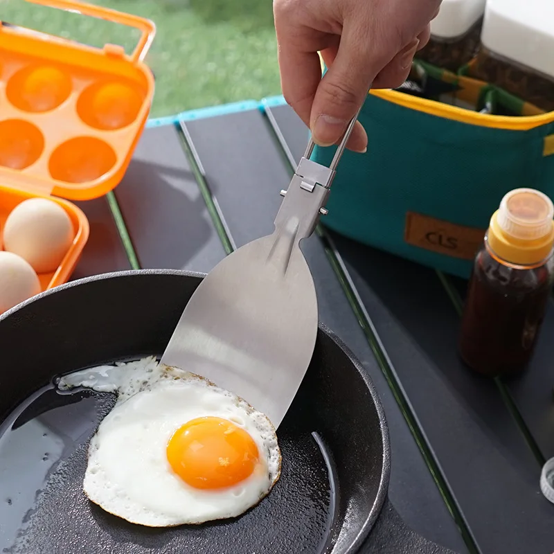 접이식 캠핑 주걱 스테인레스 스틸 요리기구 야외 접이식 - Quechua Camping Cooking Set 리뷰 및 가격