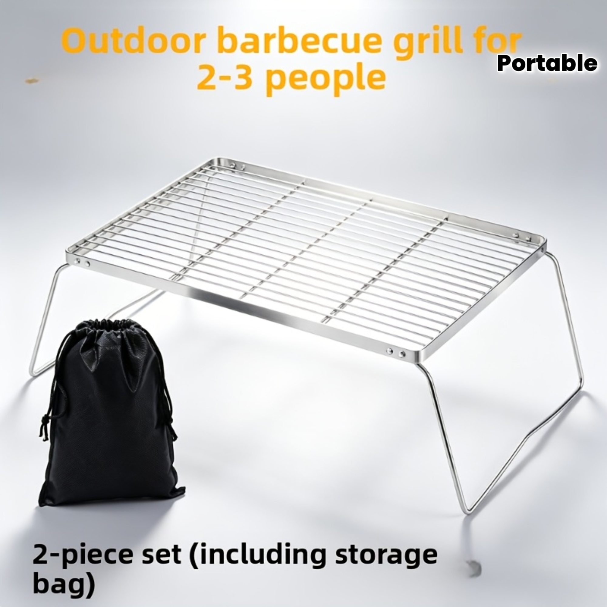 휴대용 접이식 스테인리스 캠프파이어 스탠드 – 하이킹, - Camping Cooking Gear 리뷰 및 가격