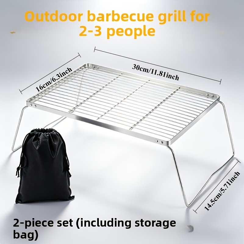 휴대용 접이식 스테인리스 캠프파이어 스탠드 – 하이킹, - Camping Cooking Gear 리뷰 및 가격