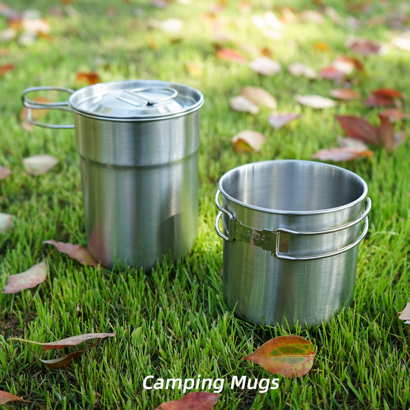 2 개/대 캠핑 주전자 스테인레스 스틸 요리 주전자 캠 - Camping Cooking Set With Kettle 리뷰 및 가격