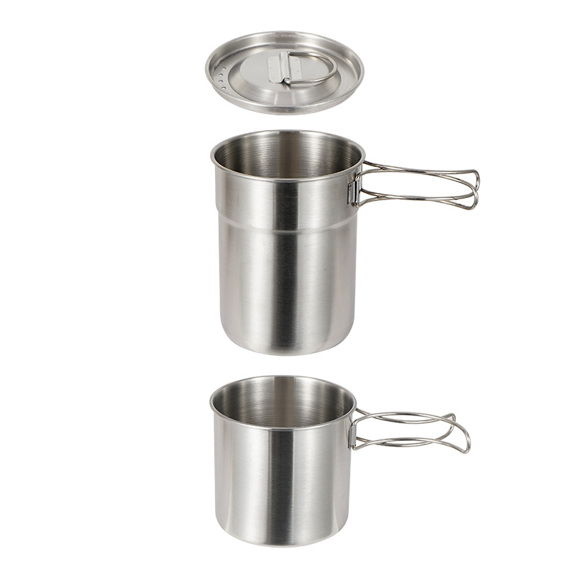 2 개/대 캠핑 주전자 스테인레스 스틸 요리 주전자 캠 - Camping Cooking Set With Kettle 리뷰 및 가격