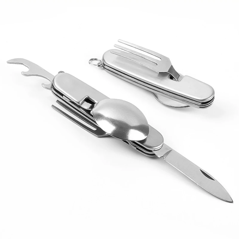 캠핑 식기 세트 스테인레스 스틸 접이식 포크 스푼 나이 - Camping Cooking Knife Set 리뷰 및 가격