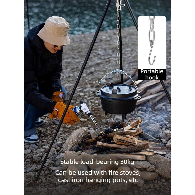 알루미늄 합금 걸이형 냄비 브래킷 스테인리스 스틸 화로 - Camping Hanging Cooking Pot 리뷰 및 가격