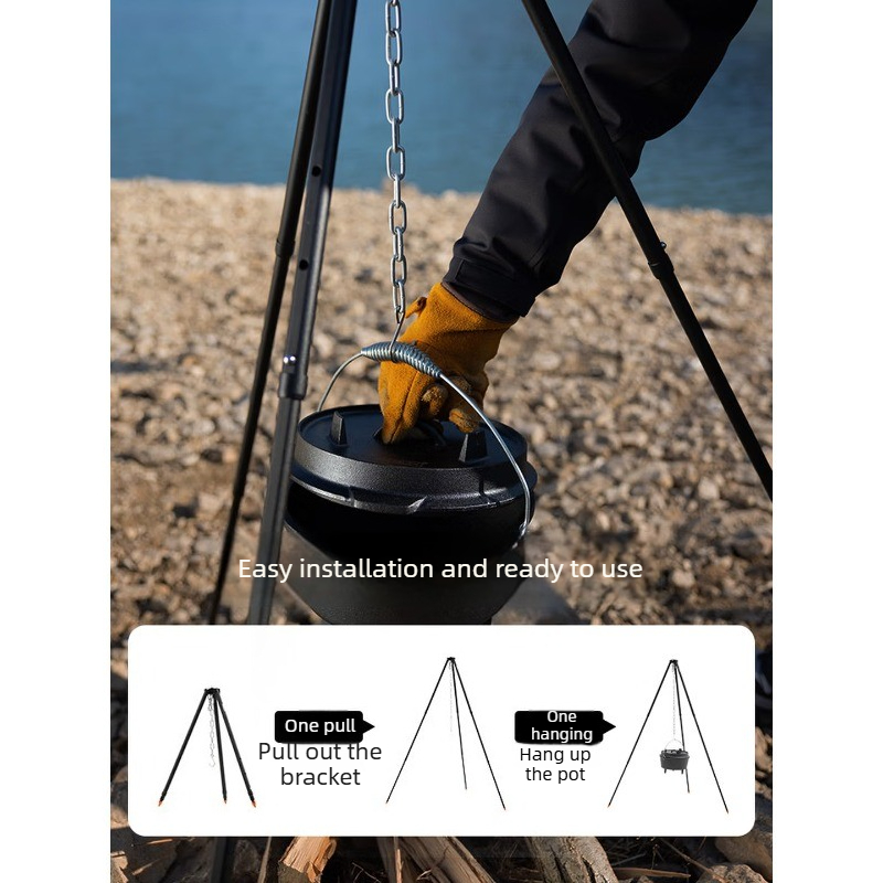 알루미늄 합금 걸이형 냄비 브래킷 스테인리스 스틸 화로 - Camping Hanging Cooking Pot 리뷰 및 가격