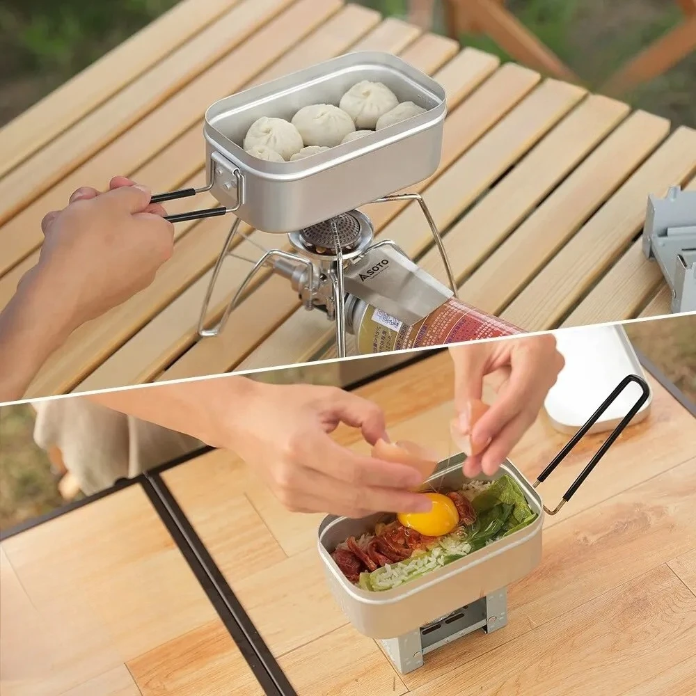 800/1400ML 알루미늄 도시락 상자 여행 캠핑 식 - Camping Cooking Bowl 리뷰 및 가격