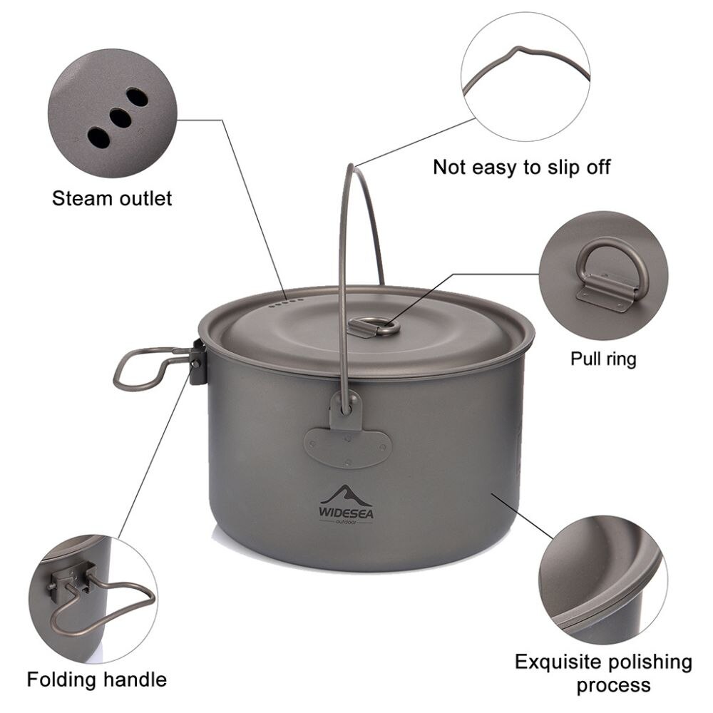 Widesea 캠핑 식기 티타늄 조리기구 세트, 관광  - Camping Cooking Utensils Kit 리뷰 및 가격