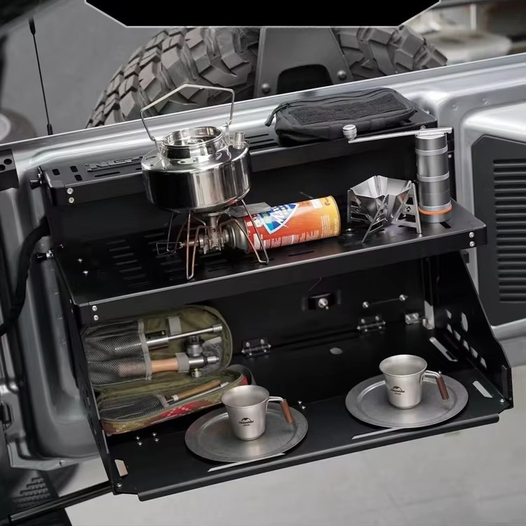 SUV 트럭 밴 캠핑용 테일게이트 기능 워크스테이션 접 - Van Camping Cooking 리뷰 및 가격