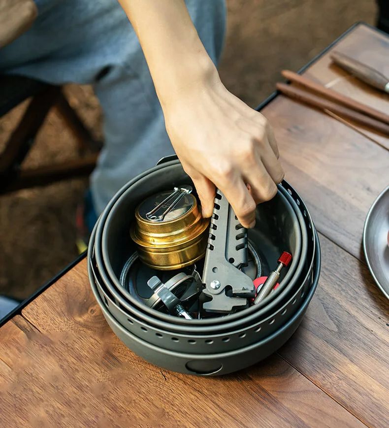 캠핑 가스 스토브 알코올 스토브 요리 냄비 옵션 XBL - Camping Cooking No Gas 리뷰 및 가격