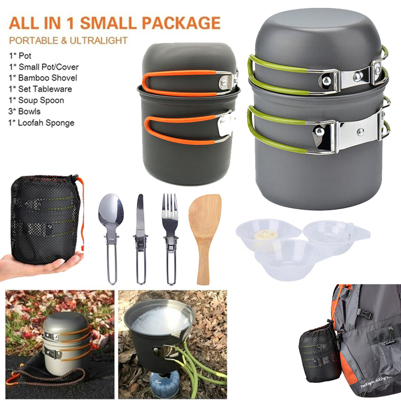 새로운 캠핑 냄비 휴대용 야외 세트 하이킹 피크닉 바베 - Camping Cooking Knife Set 리뷰 및 가격
