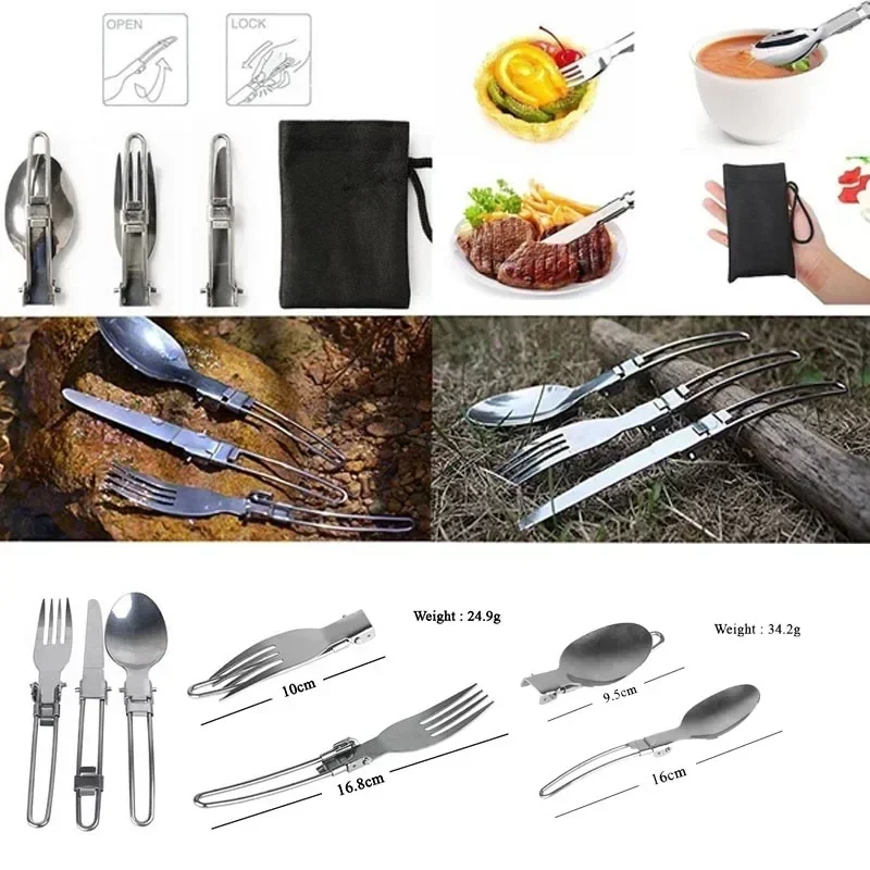 새로운 캠핑 냄비 휴대용 야외 세트 하이킹 피크닉 바베 - Camping Cooking Knife Set 리뷰 및 가격
