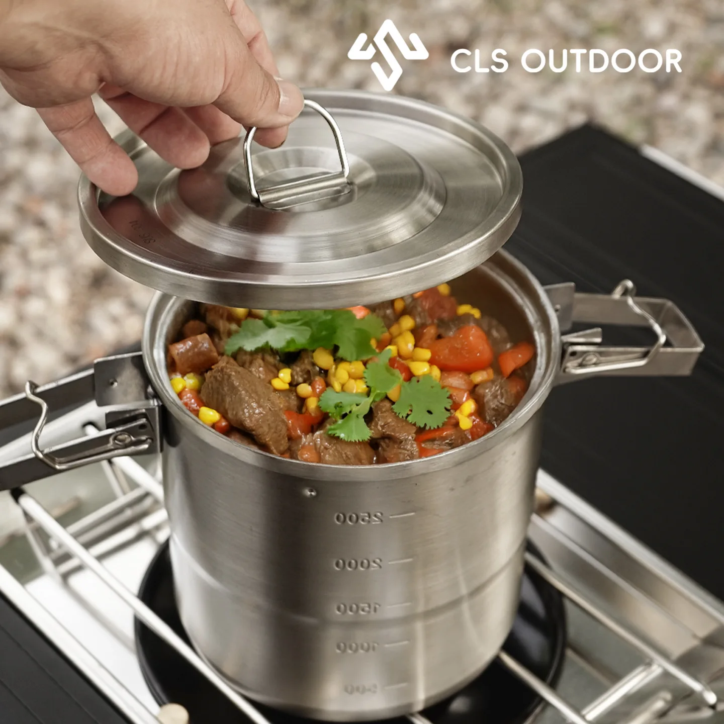 야외 캠핑 304 스테인리스 스틸 휴대용 풀세트 조리기 - Camping Hanging Cooking Pot 리뷰 및 가격