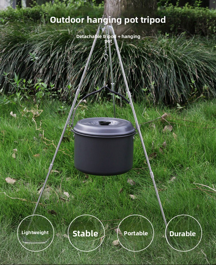 불린 행잉팟 야외용 냄비 세트 캠핑 조리기구 카세트 스 - Camping Hanging Cooking Pot 리뷰 및 가격