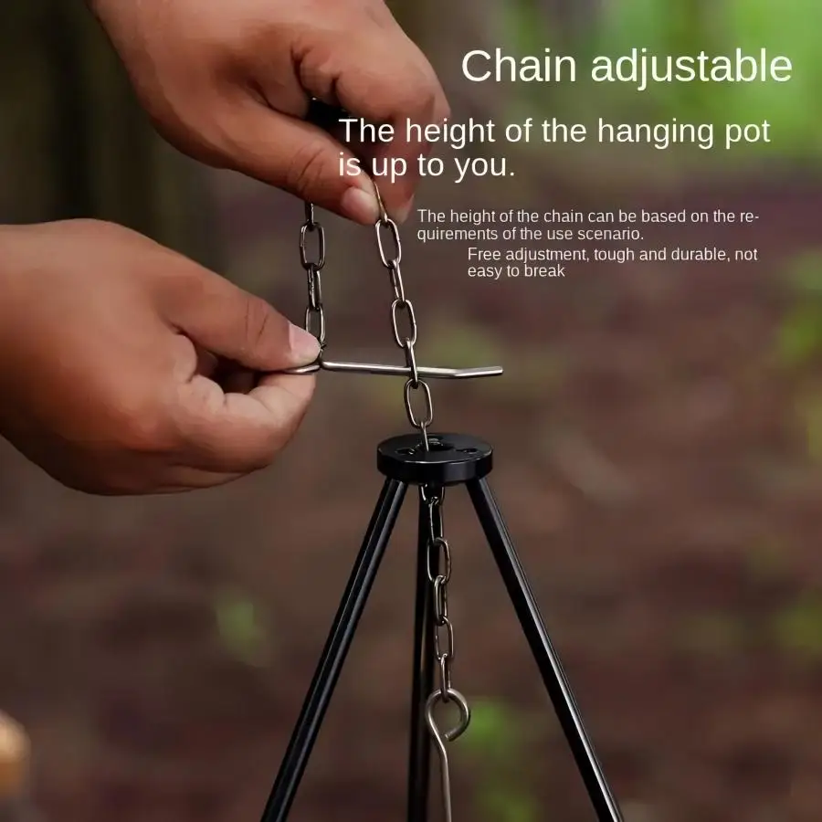 TRALOW 휴대용 접이식 캠프파이어 삼각대 스탠드 조 - Camping Hanging Cooking Pot 리뷰 및 가격