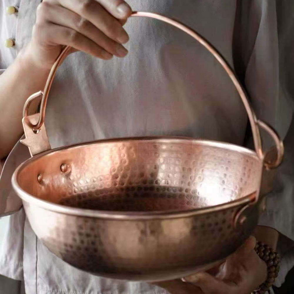 빈티지 구리 걸이형 냄비, 야외 캠핑용 두꺼운 냄비 요 - Camping Cooking Pot 리뷰 및 가격