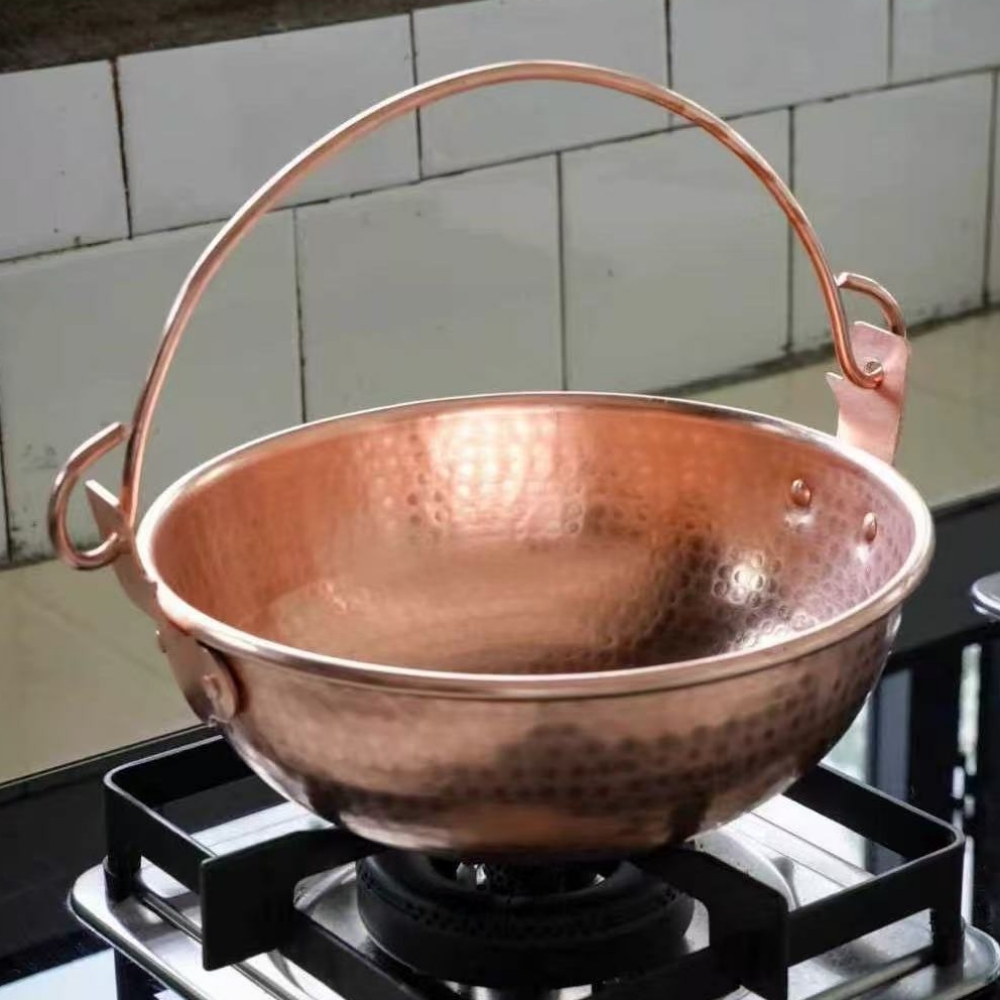 빈티지 구리 걸이형 냄비, 야외 캠핑용 두꺼운 냄비 요 - Camping Cooking Pot 리뷰 및 가격